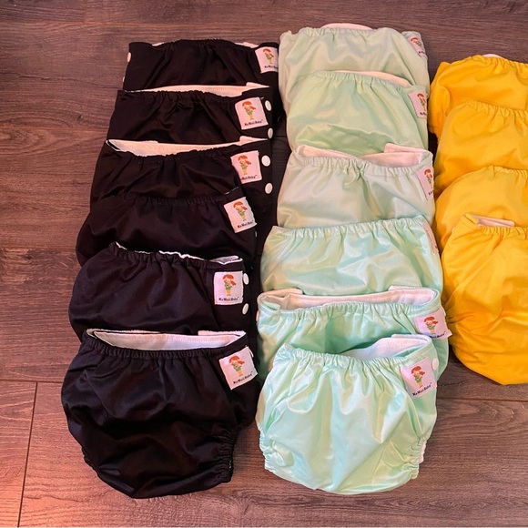 Cloth Diaper lot 98 Pieces Kawaii Baby Apple Cheeks Bum Genius - Picture 4 of 16